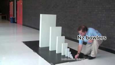 Fell like dominoes