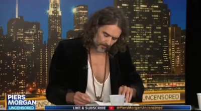 Russell Brand struggles to find bible verse he claims absolves him of sex with teenagers