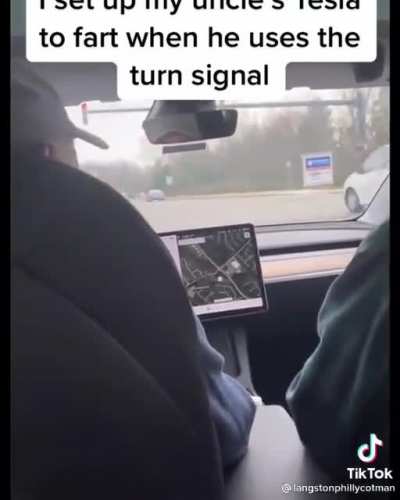 Set up uncle's tesla