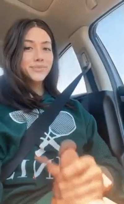 In the car