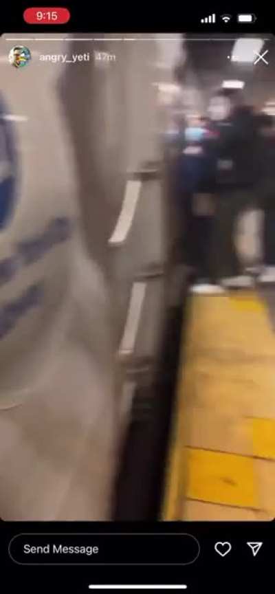 Witness video from today&rsquo;s attack on an NYC subway in Brooklyn, multiple people shot and claims of incendiary devices.
