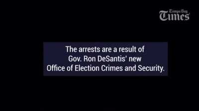 Ron DeSantis is sending his "election security force" to round up black people on suspicion of voter fraud
