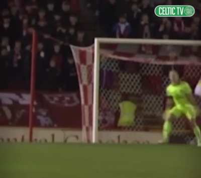 Jota and Joe Hart&rsquo;s golf celebration yesterday after the Portuguese winger scored a 62nd minute to clinch a 3-2 victory over Aberdeen for Celtic