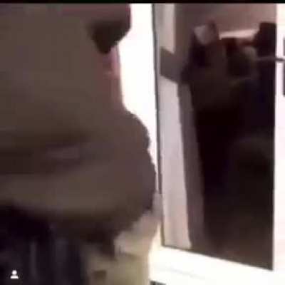 MF hit some girl and get his crybaby ass beaten