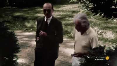 Albert Einstein rare footage in HD color, circa 1930s