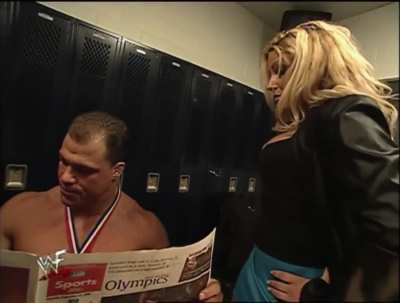 Kurt Angle was absolutely incredible in both the comedic aspect and serious / intense aspect of wrestling, truly one of a kind. Here&rsquo;s his reaction to Trish trying to flirt with him 😂  
