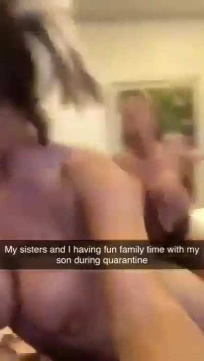 Mom, son and aunts