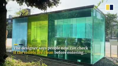 Japan&rsquo;s transparent restrooms hope to dispel stereotypes of dirty public toilets