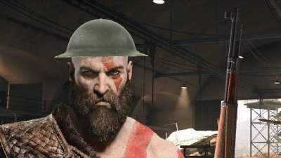Kratos plays Battlefield V (AI Voice Meme)