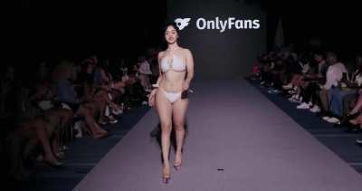 Yuriforever walks and dips it low for Creators Inc x OnlyFans Merch, New York Fashion Week 2023