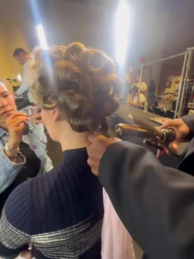 Getting ready for the Rachel Antonoff &amp;amp; Susan Alexandra fashion show