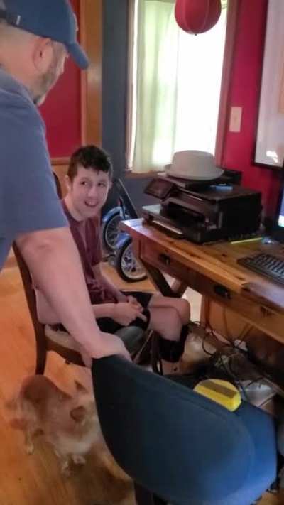 Wholesome son and dad prank.