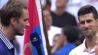 "For Me You Are the Greatest Tennis Player in History" Daniil Medvedev to Novak Djokovic