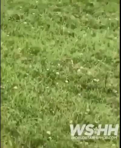 Man gets beating after hitting woman