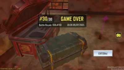 Was playing some Battle Royale and happened to get ridiculously killed by one of my favorite YouTubers