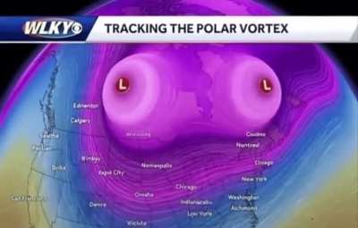 A normal visualization of the North American polar vortex