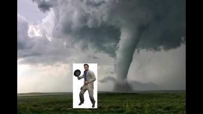 Nick outside during a storm (credits to Melon King)