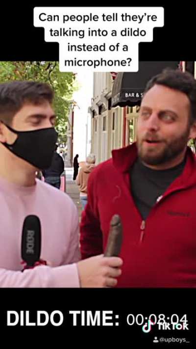 Can people tell they&rsquo;re talking into a dildo instead of a microphone?