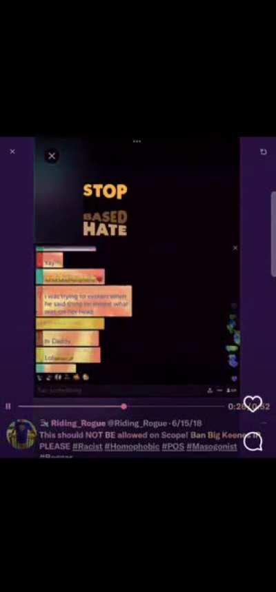 ⚠️ WARNING: Hate speech:Racism:vulgar ⚠️ How can anyone support this? I don't care what ANYONE says.. this is PURE HATE &amp;amp; EVIL!!! Fuck you Keene!