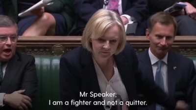 Lis Truss is a fighter not a quitter