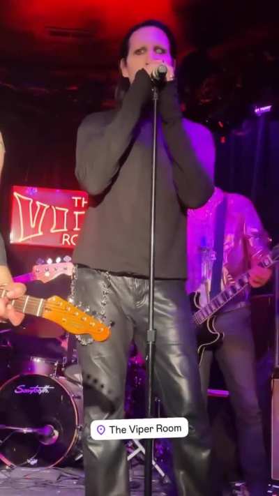MM joins Lola Bates and James Hall today at The Viper Room