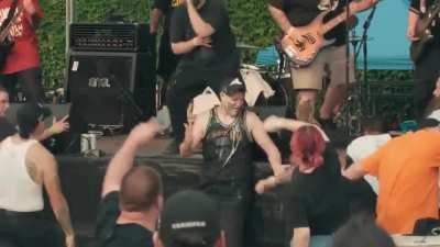 Drinking in the pit