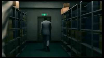 Kiryu slams a desk so hard it changes graphics