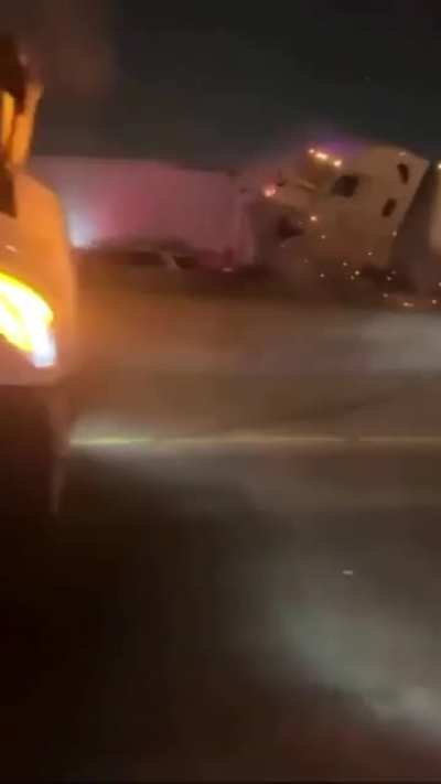 Pile up due to black ice