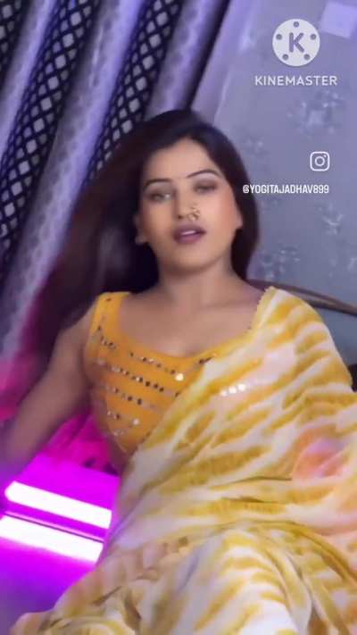Yogita Jadhav पिवळ्<wbr>या साडीत मुजरा करूनद<wbr>ाखवता<wbr>ना- अस्सल गावरा<wbr>न माल