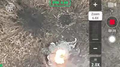 Ukrainian Drone unit &ldquo;RUBUKA&rdquo; of the 77th Airmobile Brigade, hit multiple russian soldiers with Drone drops and FPVs