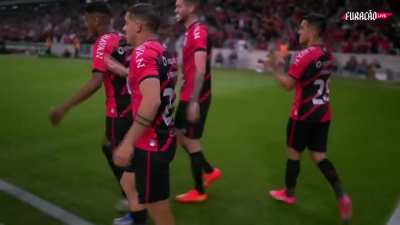 David Terans' goal for Athletico Paranaense in match against Atl&eacute;tico Goianiense