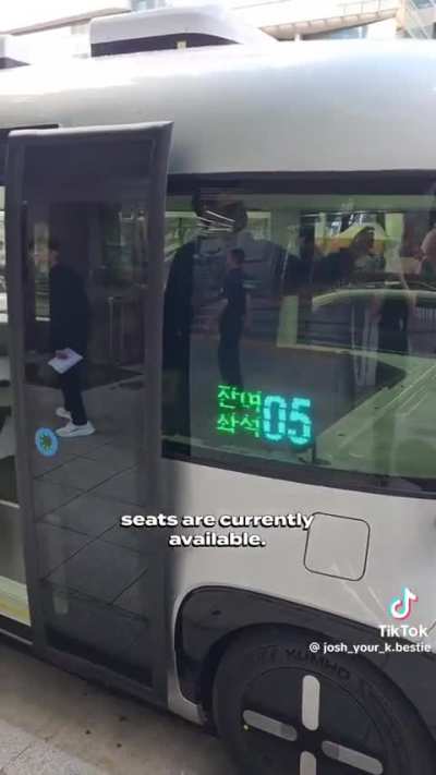 New self driving bus in Seoul