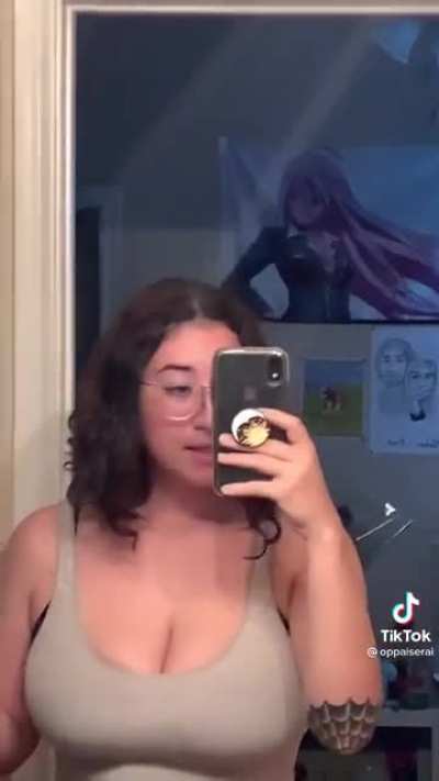 Whoever said Anime boobs are unrealistic clearly does not have tiktok