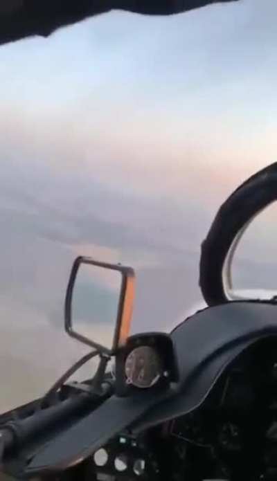 Footage of the destruction of the Shahed-136 UAV using the USPU-24 with the YakB-12.7 machine gun of the Mi-24 helicopter of the Armed Forces of Ukraine