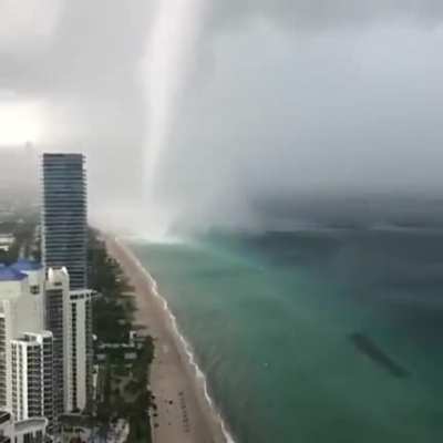 That&rsquo;s a big water spout.