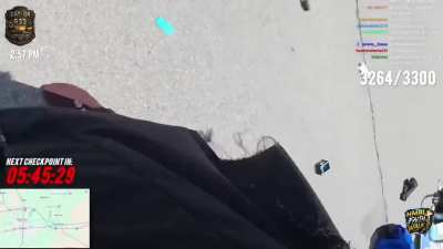 Streamer “hmblzayy” who is walking from Philly to California was hit by a car in Indiana and had to be taken to the hospital.