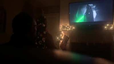 excited dad (MANDOLORIAN SEASON 2 FINALE SPOILERS)