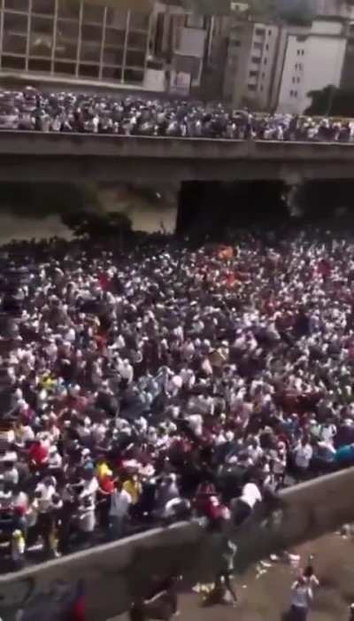 🚨A VENEZUELA est&aacute; em peso nas ruas! A VENEZUELA est&aacute; lutando por seus direitos. For&ccedil;a aos irm&atilde;os da VENEZUELA. 🇻🇪