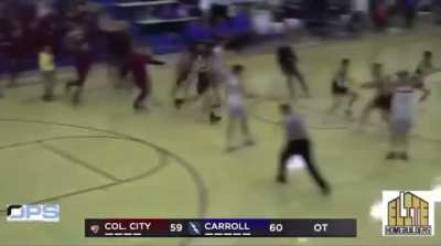 High schooler hits walk-off half court shot in overtime