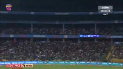 Ellyse Perry breaks the glass of the car for display with a six in RCB vs UPW match - WPL 2024.