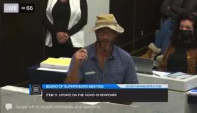 Man in San Diego hurls racist abuse at school board members.