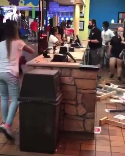 Trashing a mini-golf place&hellip;.