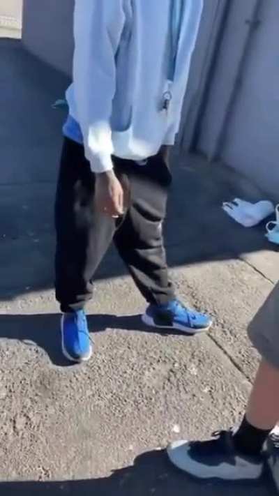 Guy gets threatened with a gun and then handles it