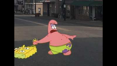 SpongeBob &amp;amp; Patrick visit East Palestine Ohio.