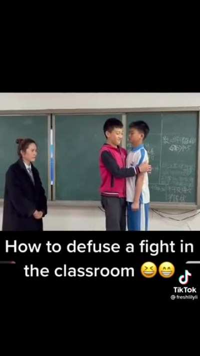 How to defuse a fight in classroom