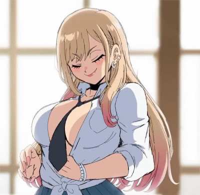 Kitagawa showing her titties