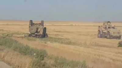 Overturned US MaxxPro