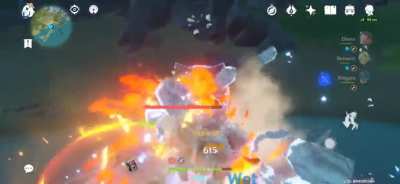 Elemental Skill + Dragon Strike combo