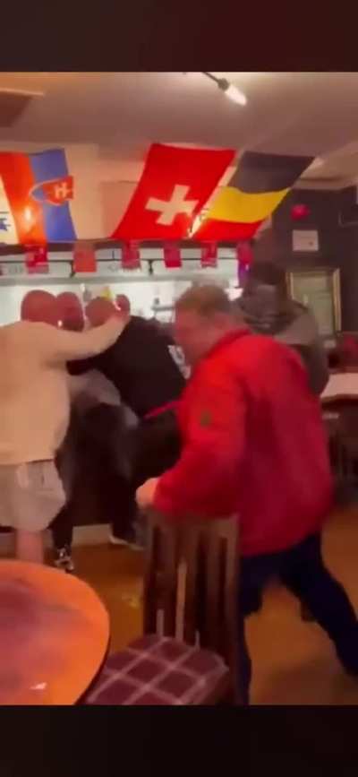 Yorkshire bloke freaks out because the kebab shops closed. Takes it out on poor boozer (Euros)