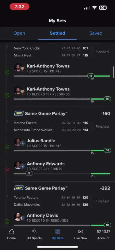 LFGGG , IF YOU CHANGED THE OUT MY SLIP I SEND ON MY LAST NBA POST WE ARE GREEN WITH EDWARD BEING AVOIDED WITH A BONUS BET! WE CASHED THAT